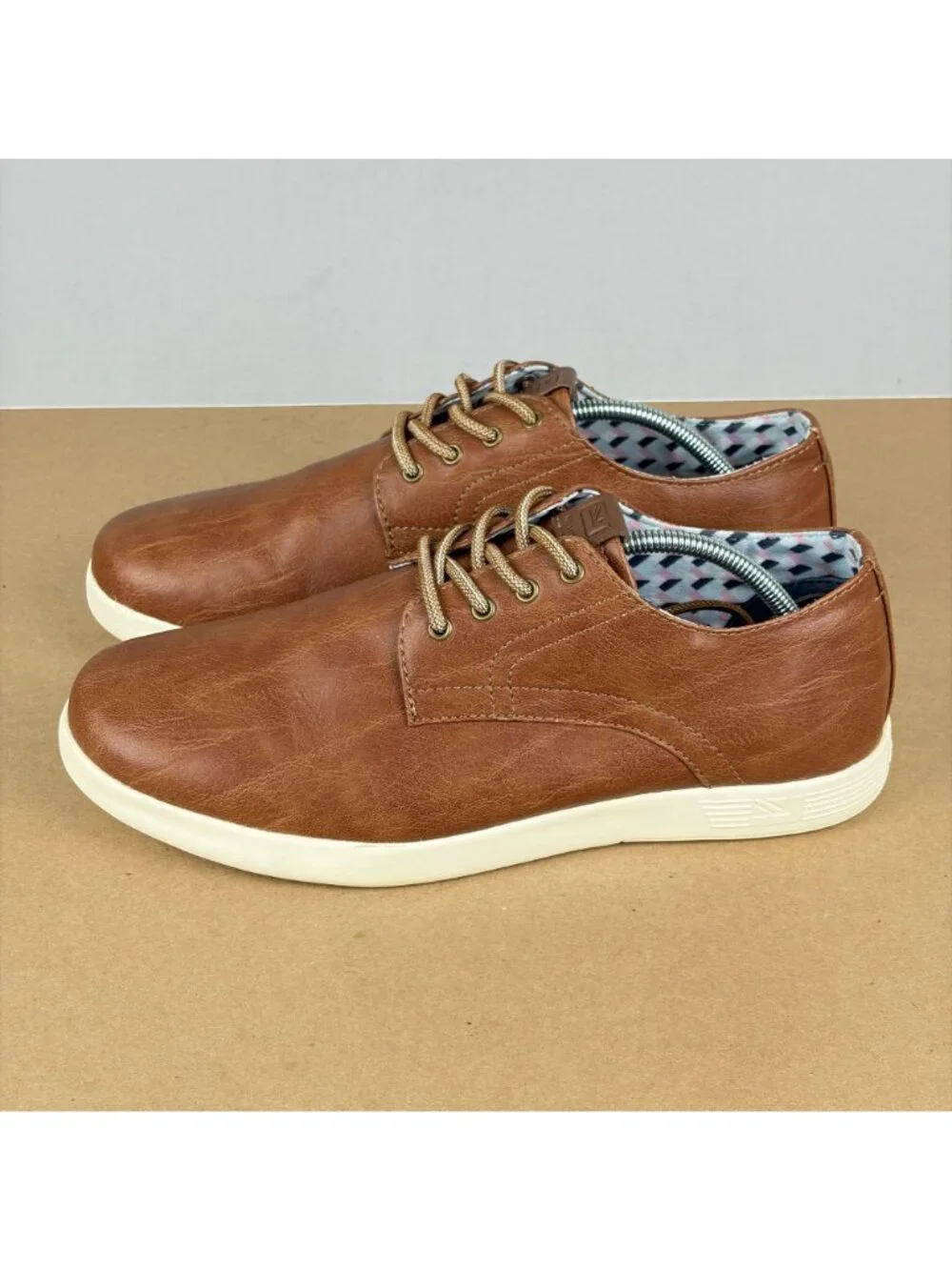 Ben Sherman Presley Oxford Lace Up Shoes Mens 8.5 Brown Faux Leather